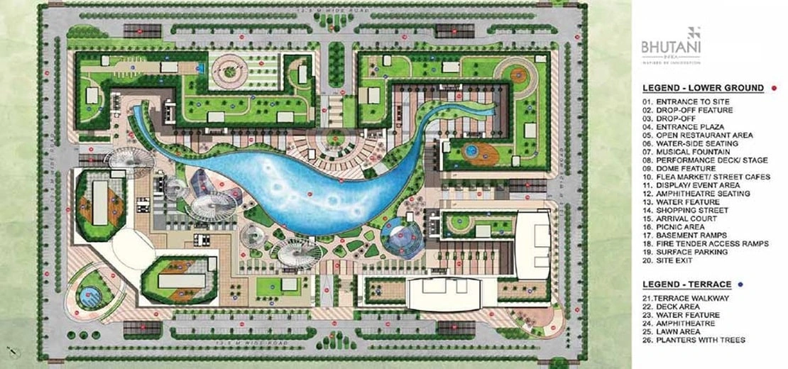 Master Plan Of Bhutani Cyberthum