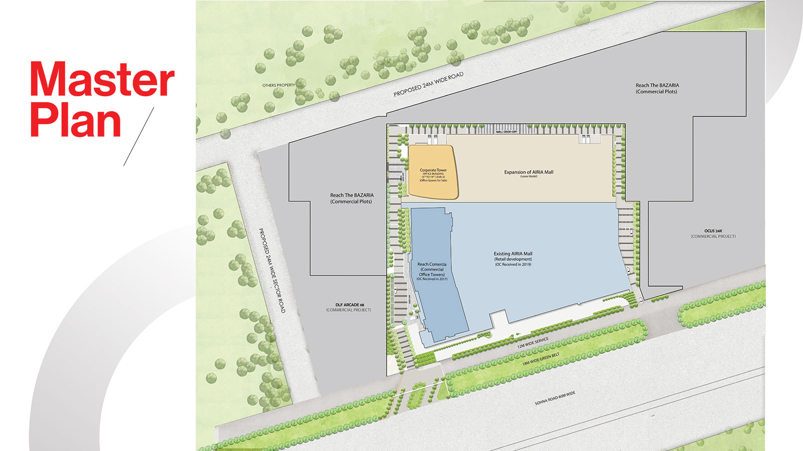 Master Plan Of Reach AIRIA Corporate Tower