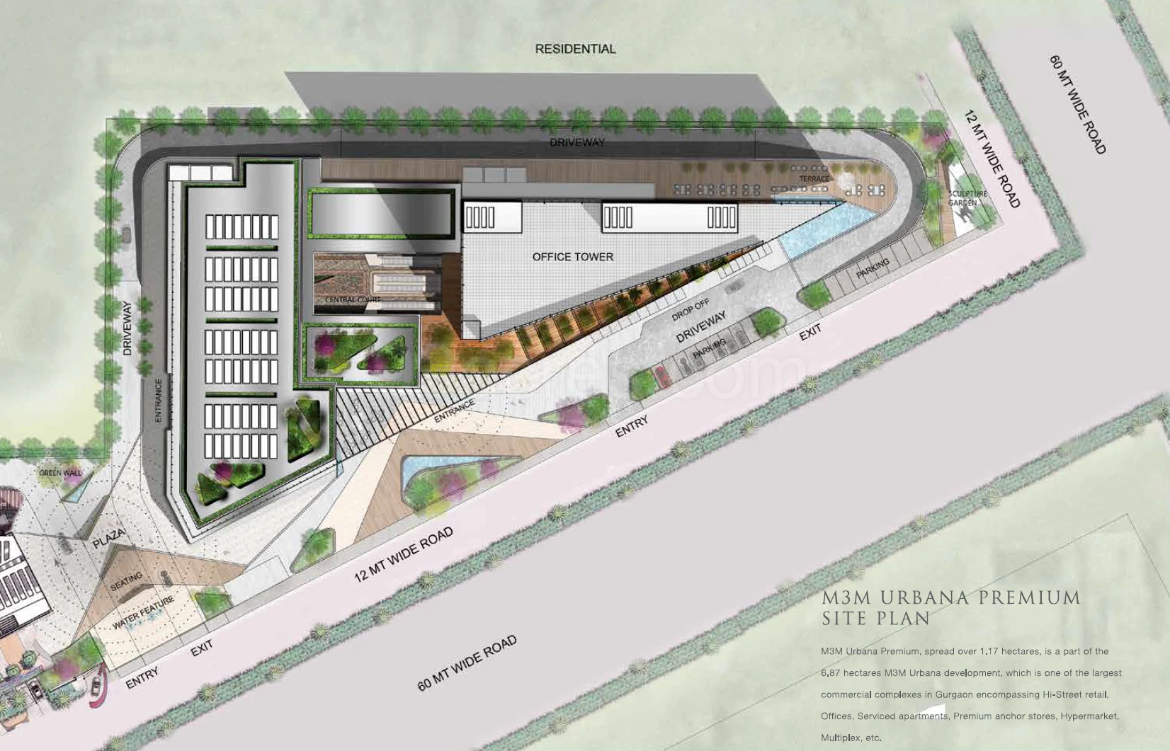 Master Plan Of M3M Urbana Premium