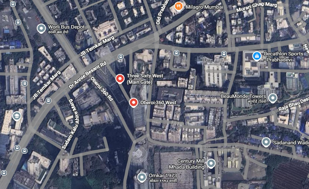 Master Plan Of Oberoi Three Sixty West, Mumbai