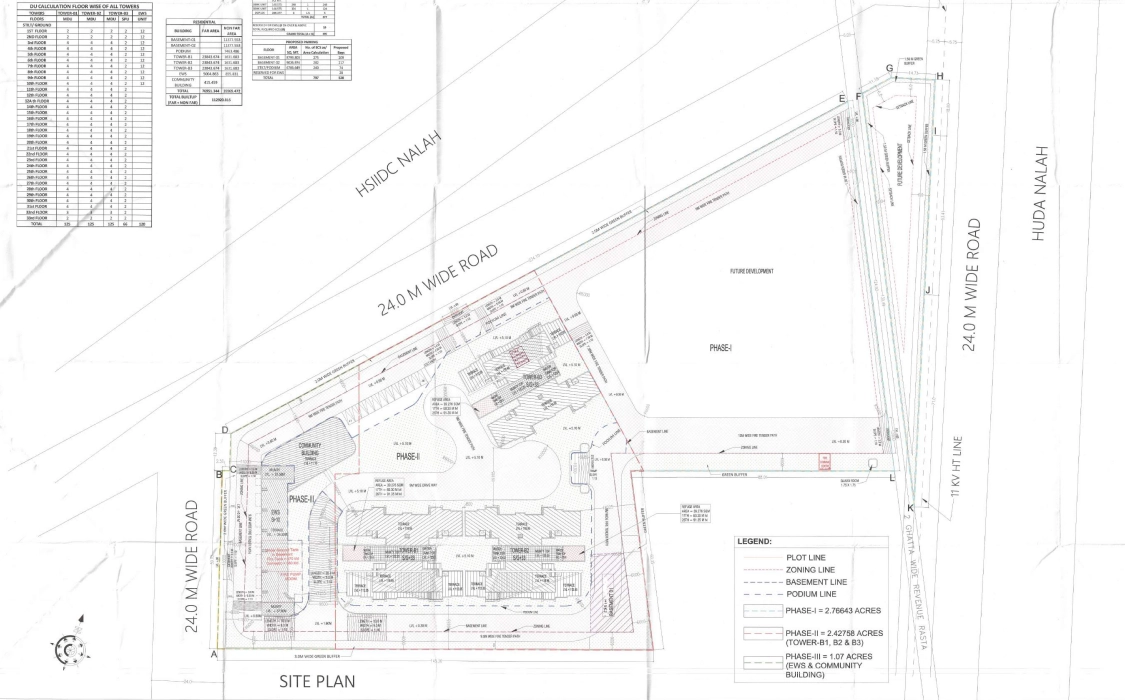 Master Plan Of Navraj The Kingstown Heights