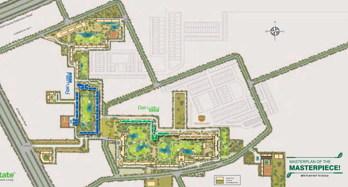 Master Plan Of M3M Fairway West