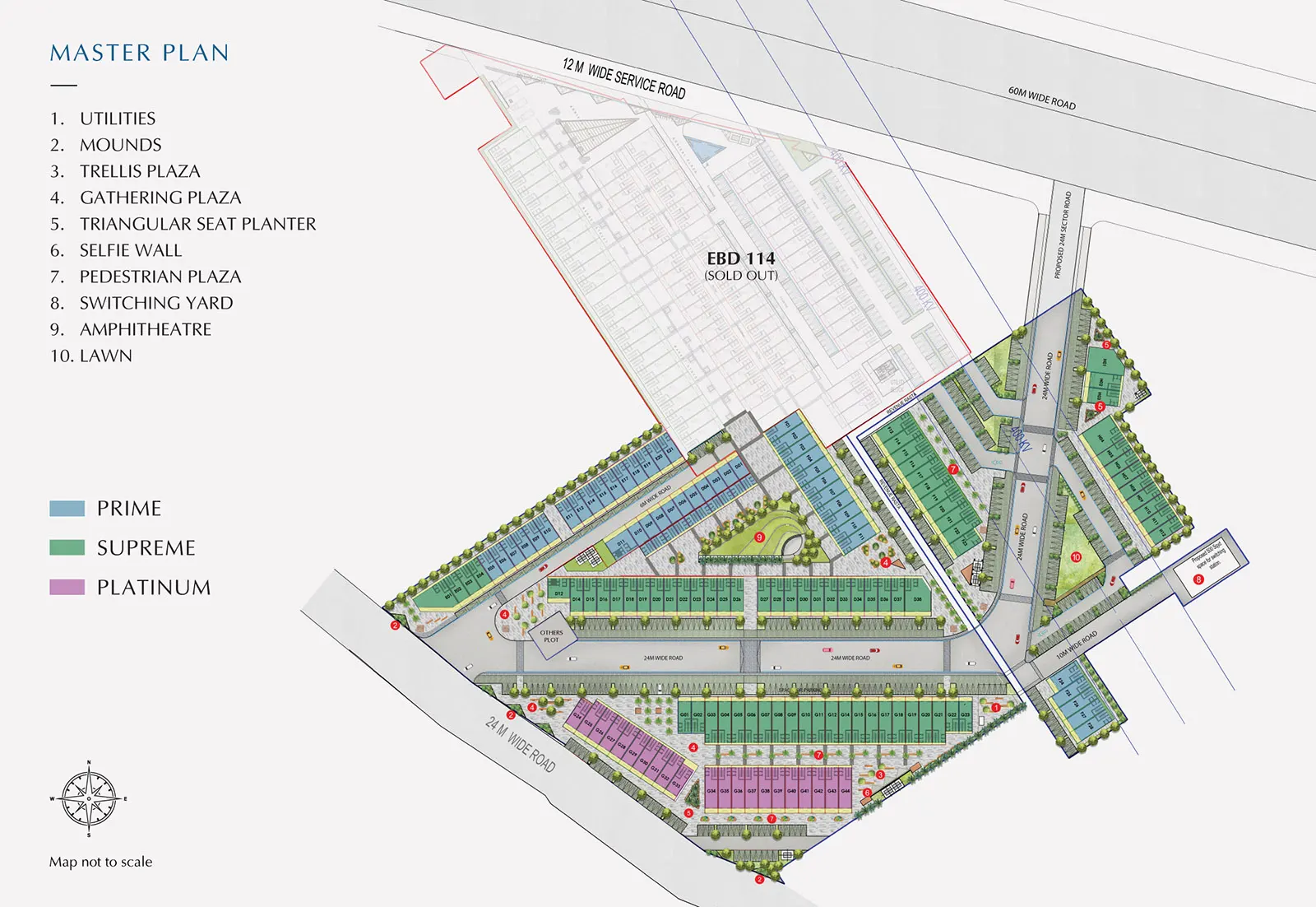Master Plan Of Emaar Business District 114
