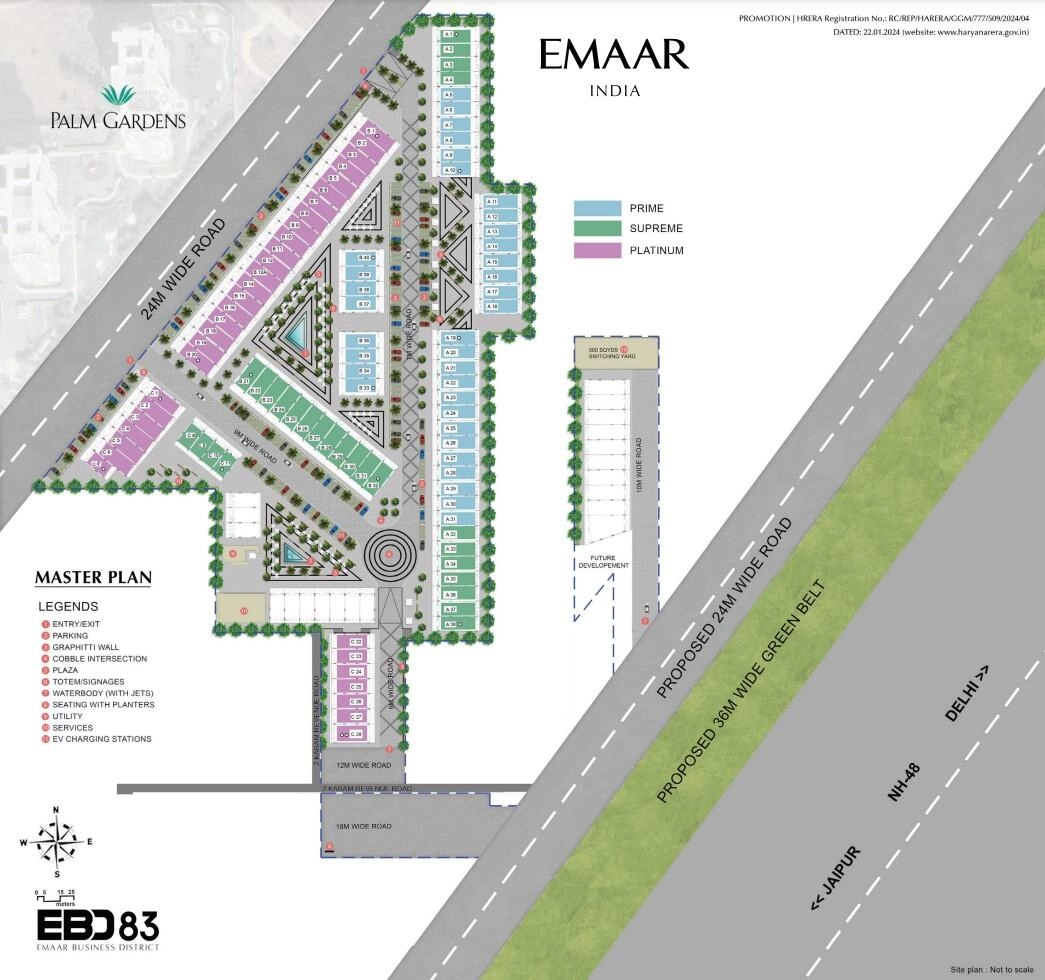 Master Plan Of Emaar Business District 83