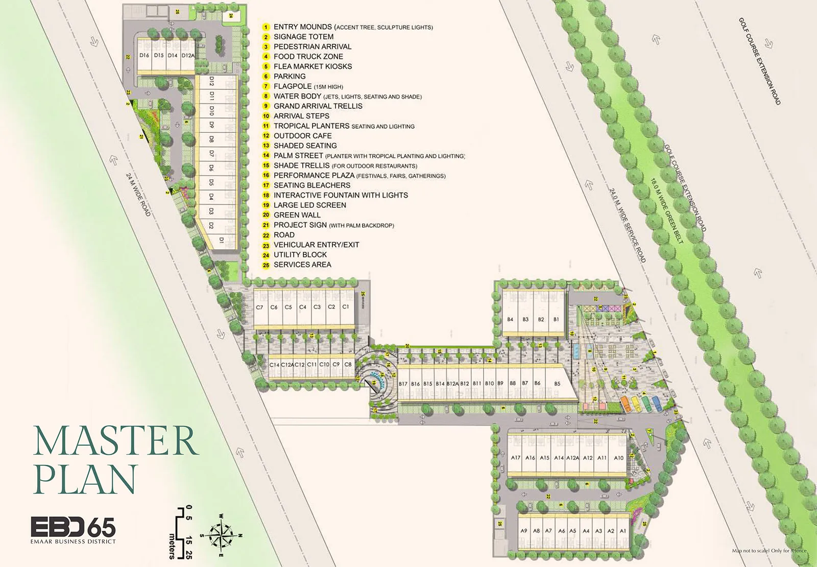 Master Plan Of Emaar Business District 65