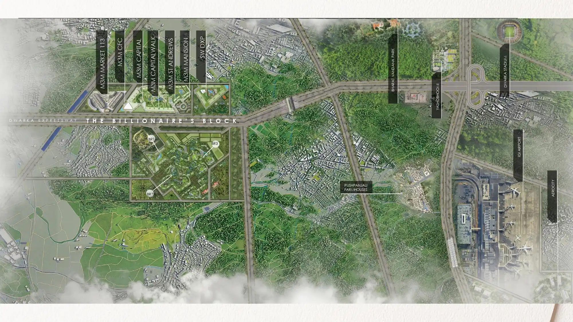 Master Plan Of M3M Residneces By Elie Saab
