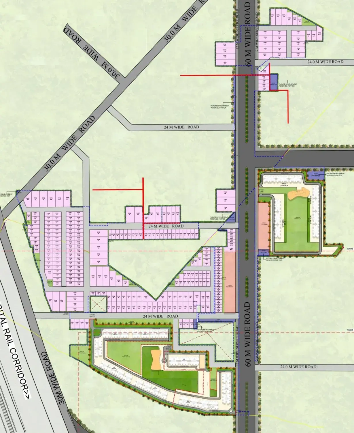 Mater Plan Of M3M Forestia East Manesar
