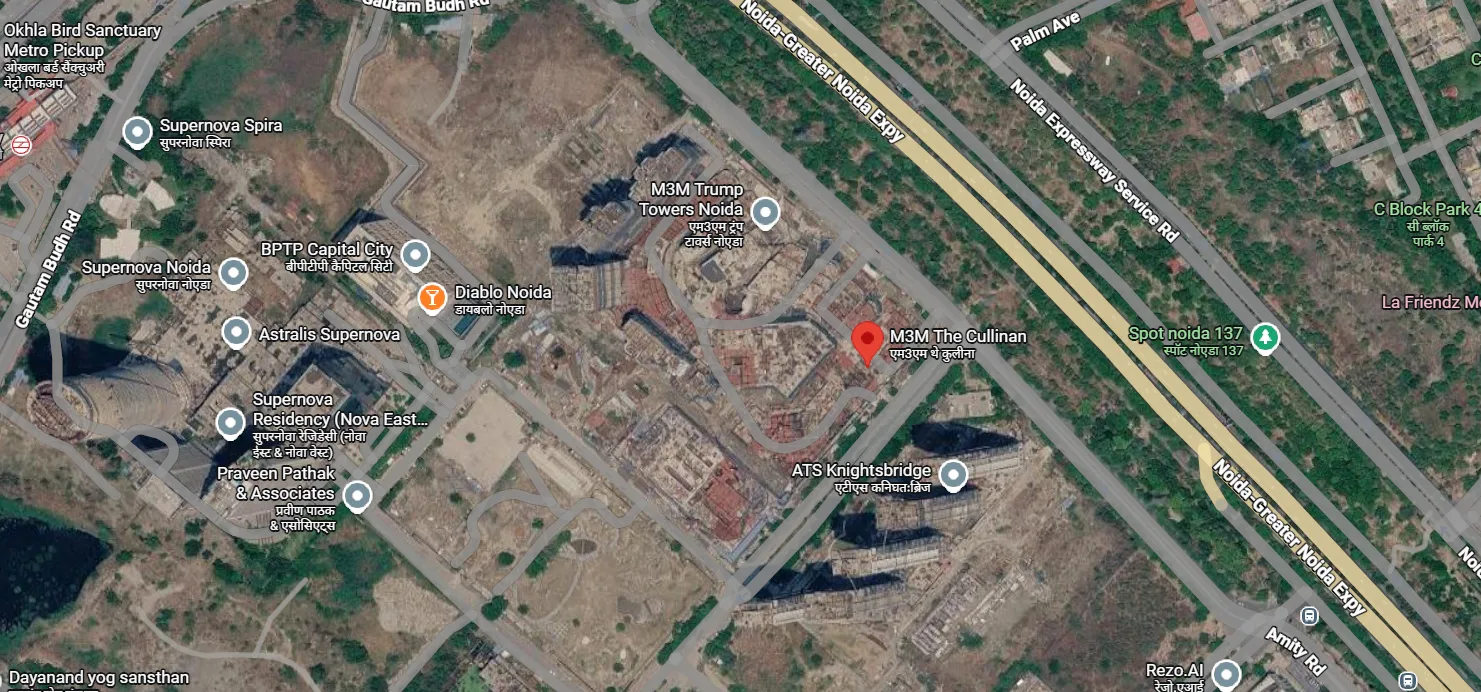 Master Plan Of M3M The Cullinan Avenue