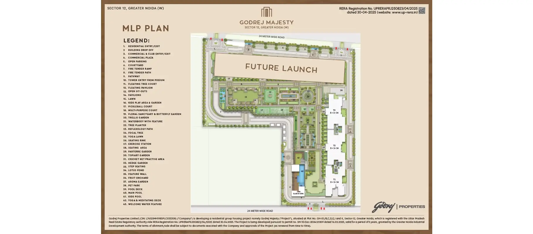Godrej Majesty noida master plan