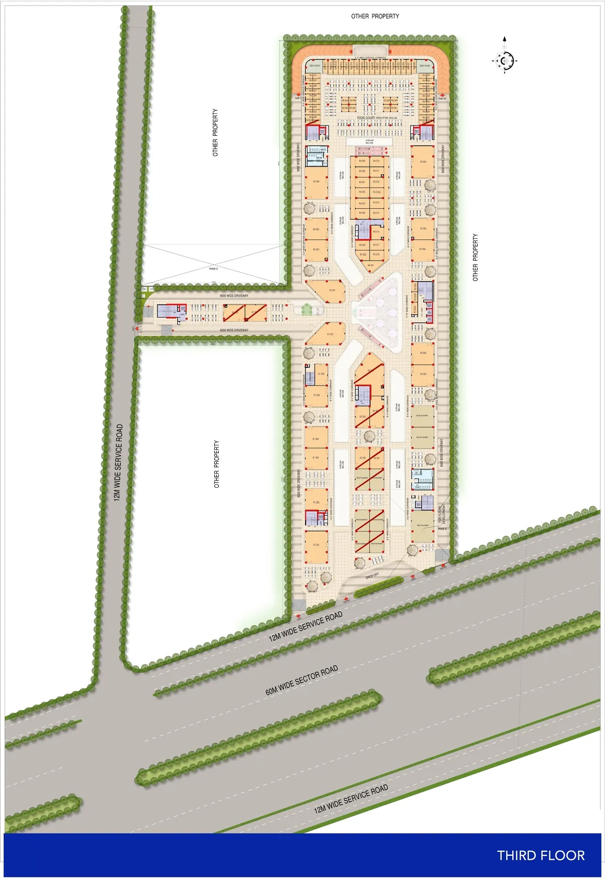 Third Floor Plan Of M3M ROUTE 655