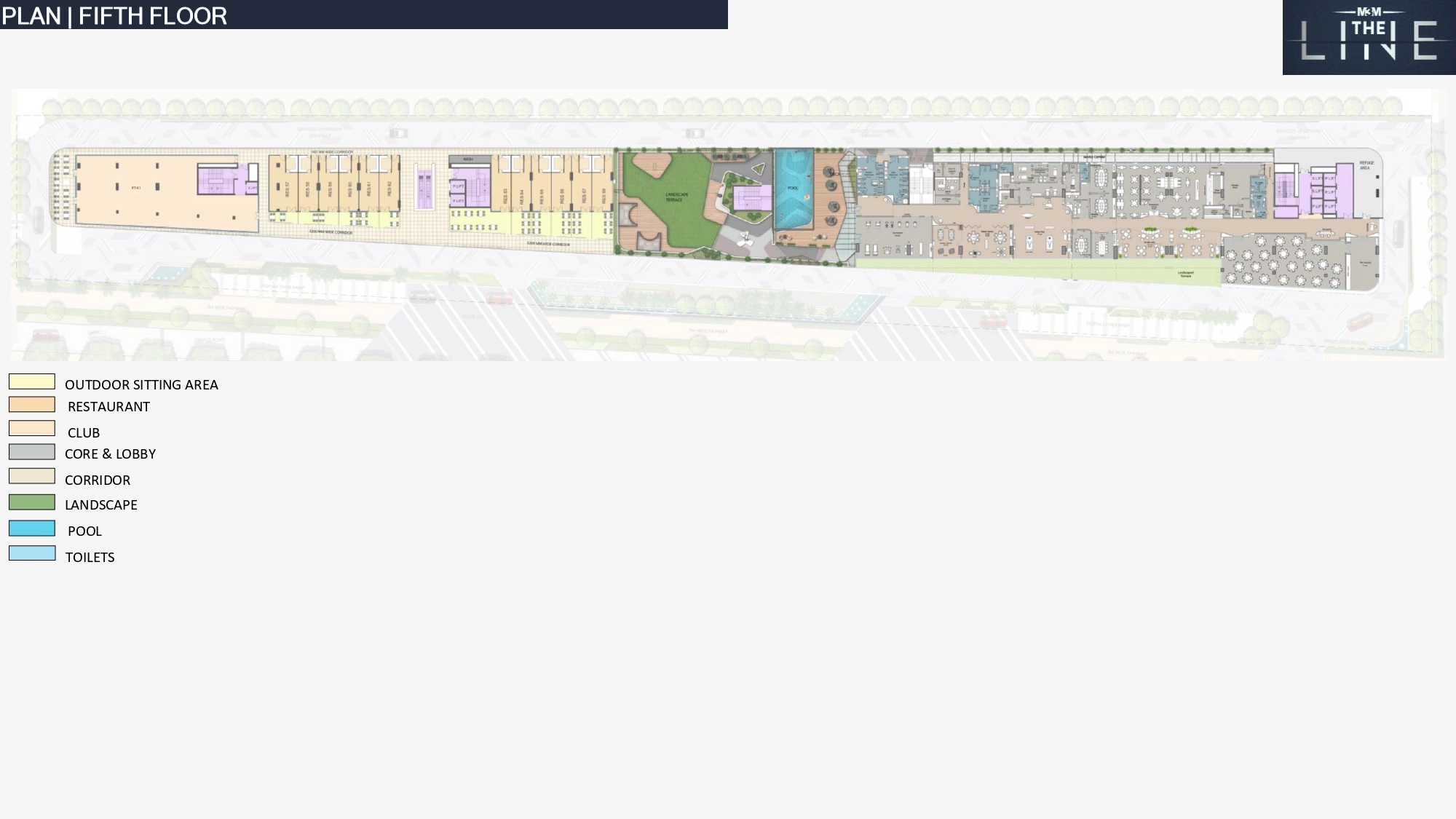 Fourth Floor Plan Of M3M The Line Avenue6