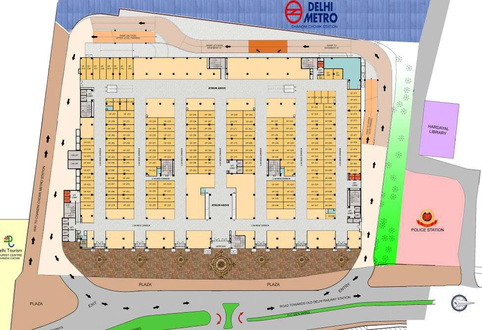 Ground Floor Plan Of Omaxe Chandni Chowk1