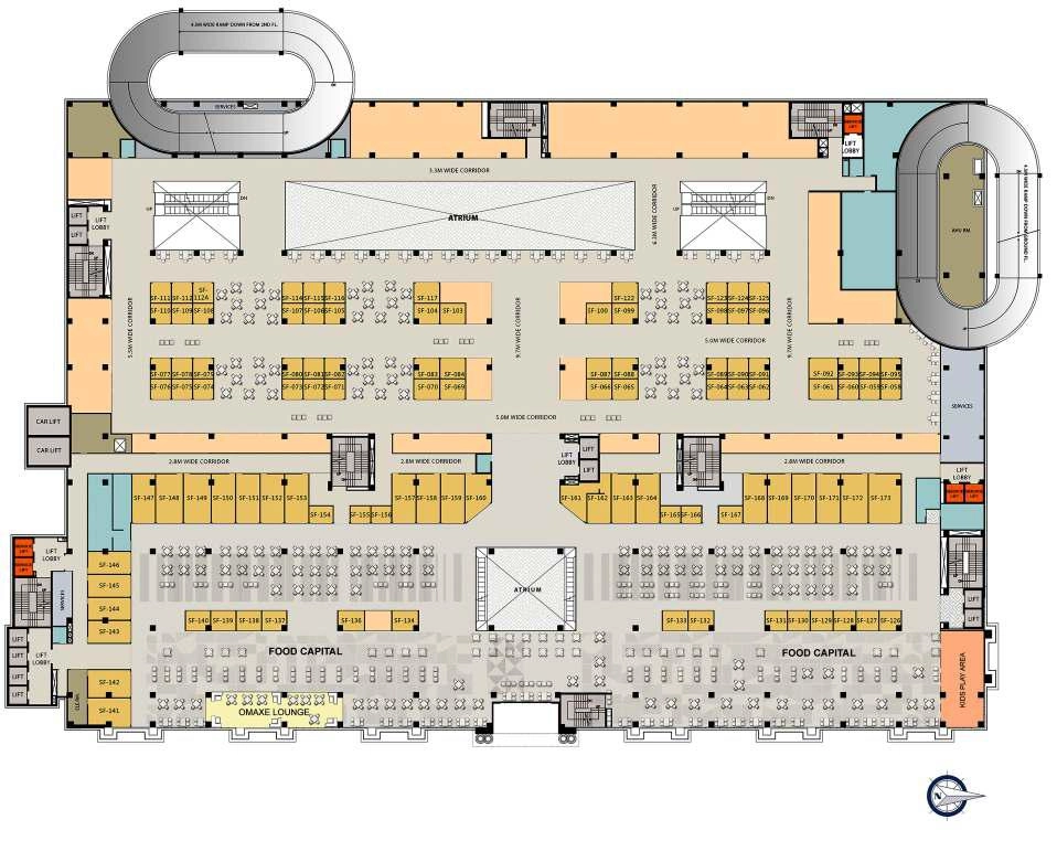 Second Floor Plan Of Omaxe Chandni Chowk3