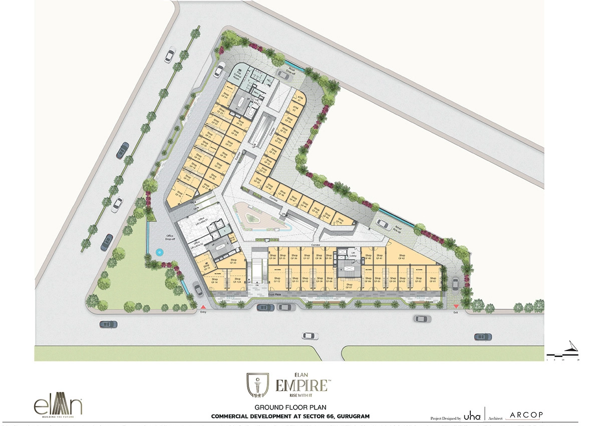 Ground Floor Plan Of Elan Empire1