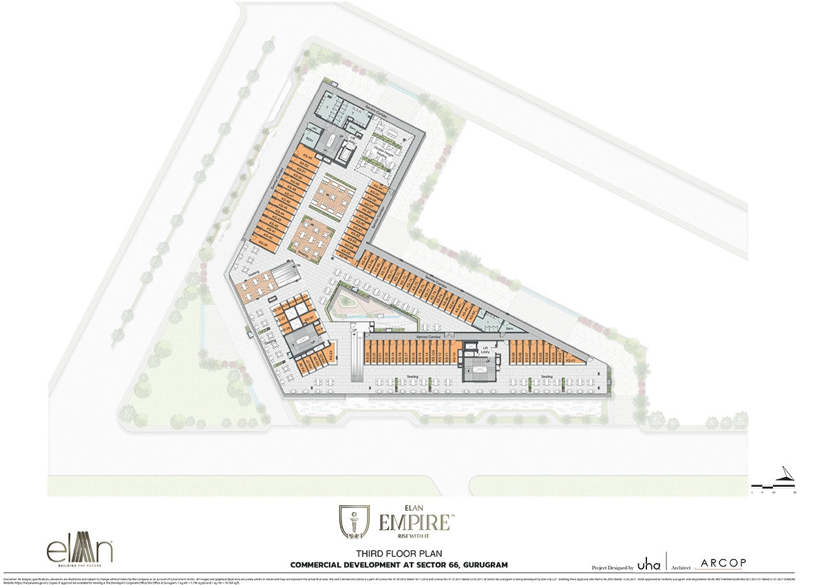 Third Floor Plan Of Elan Empire5
