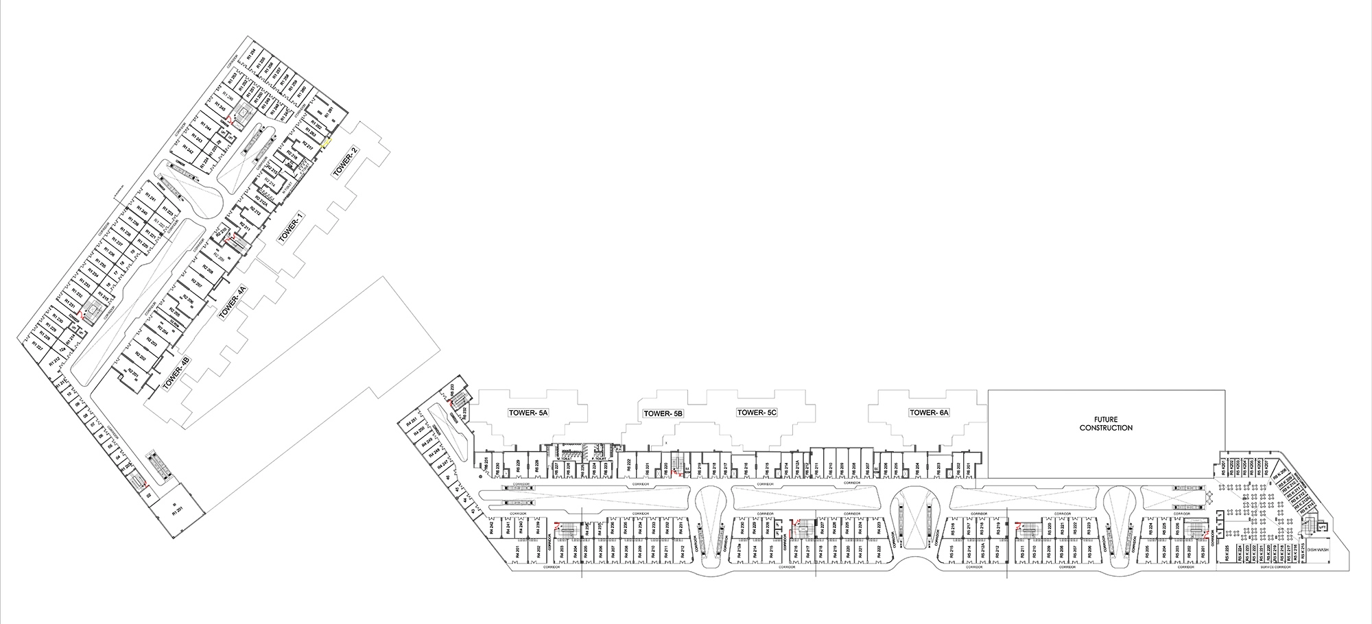 Lower Ground Floor Plan Of M3M Capital Walk2