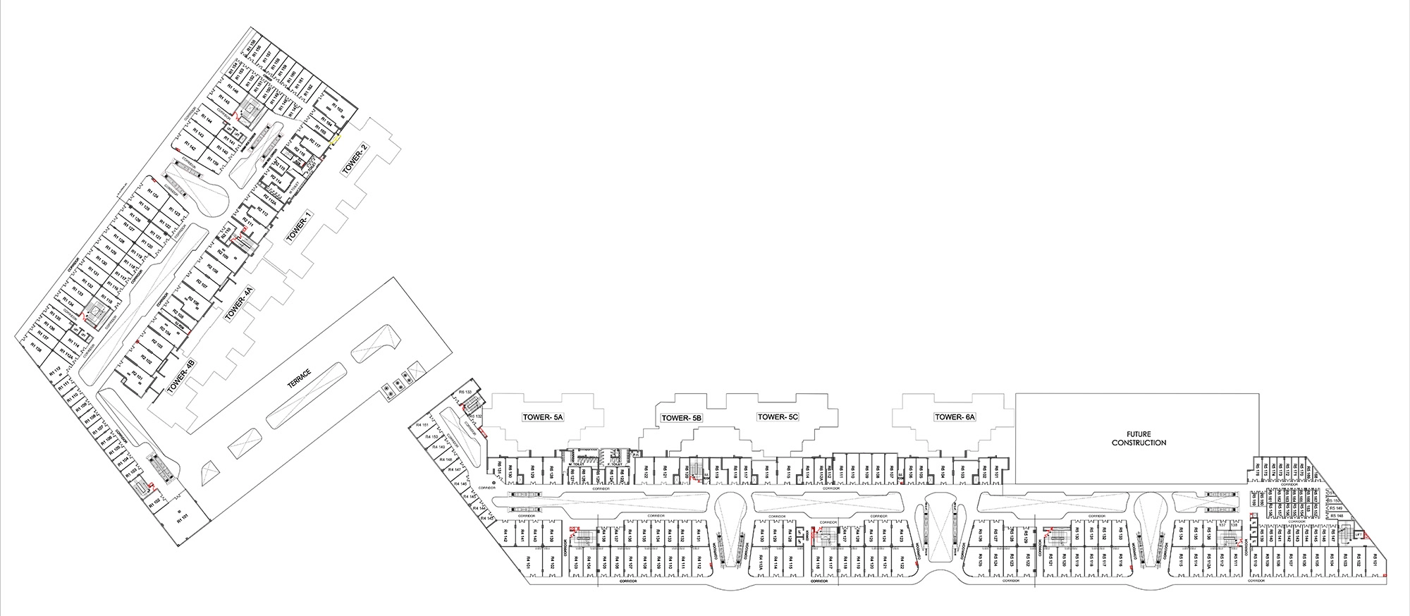 First Floor Plan Of M3M Capital Walk3