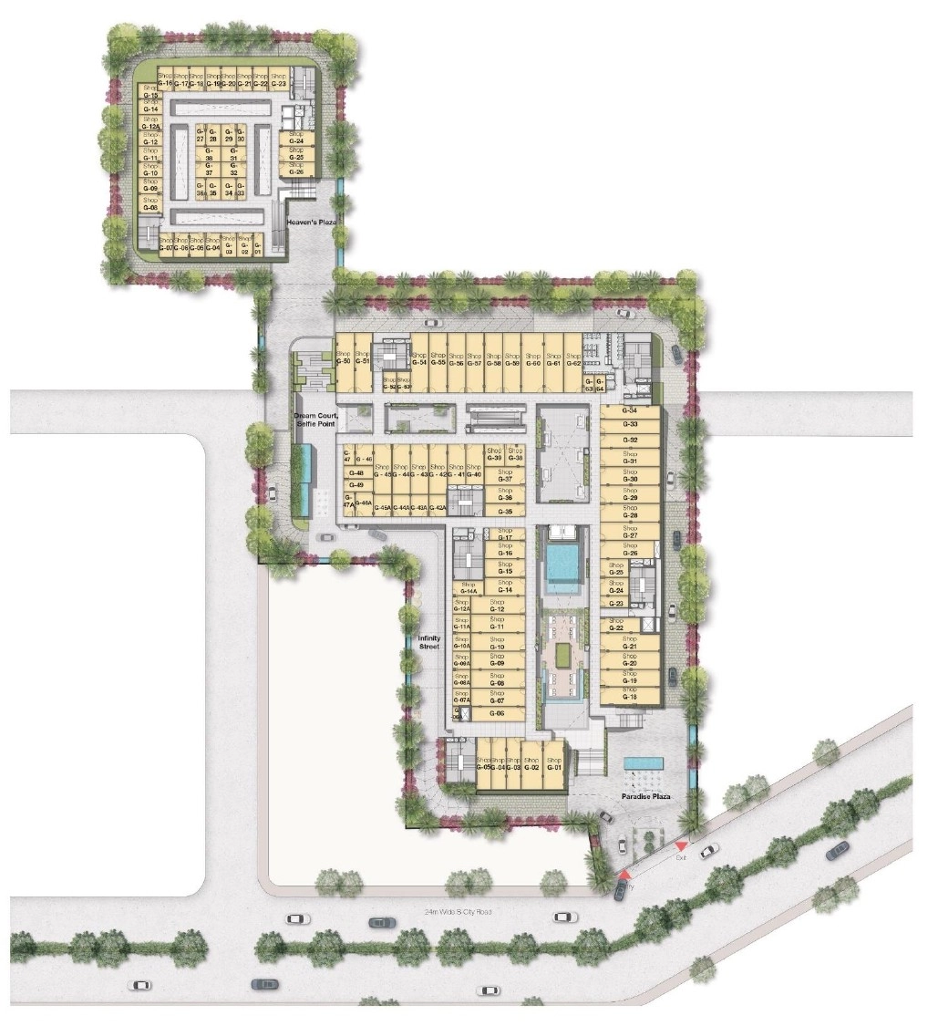 Ground Floor Plan Of Elan Paradise1