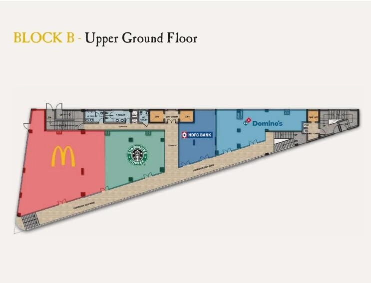 Block B Upper Floor Plan Of Trehan Iris Broadway6
