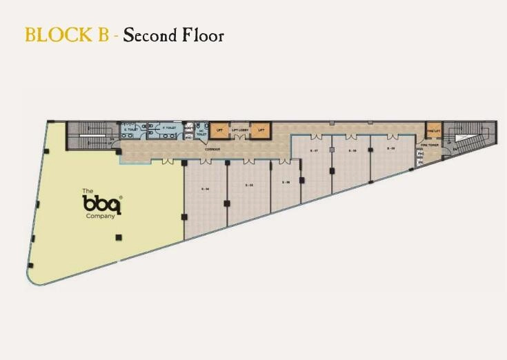 Block B Second Floor Plan Of Trehan Iris Broadway9