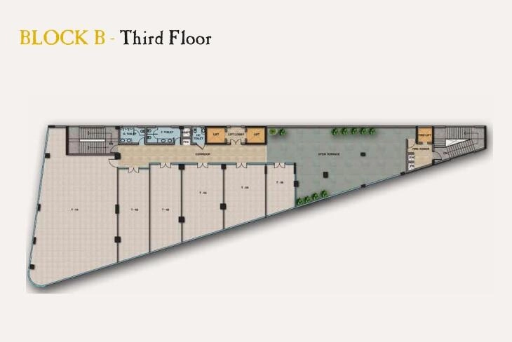 Block B Third Floor Plan Of Trehan Iris Broadway10