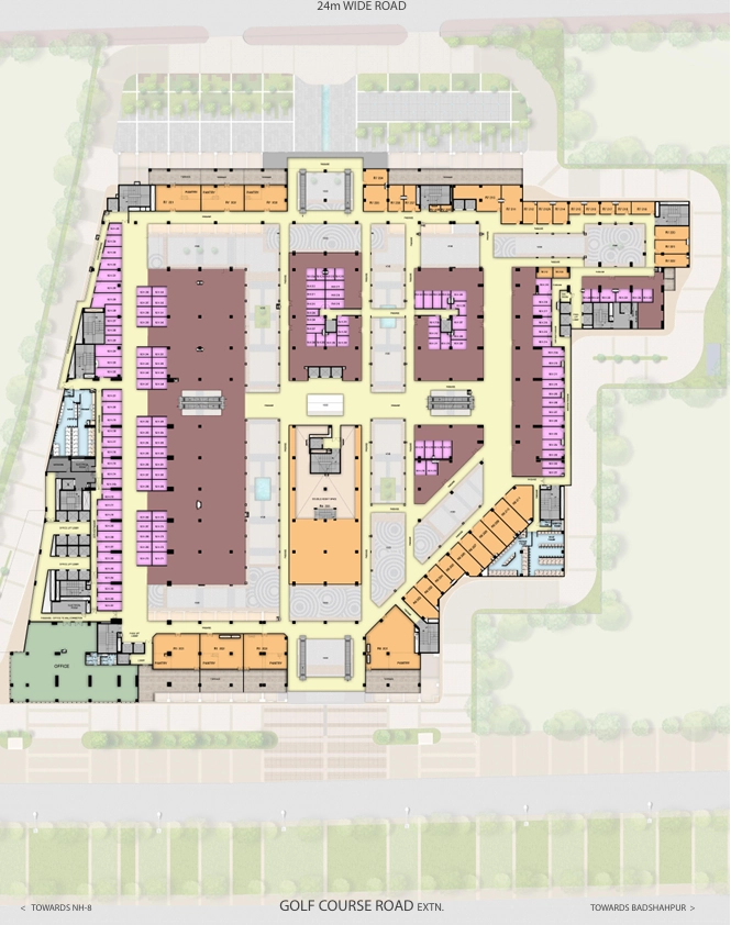 Second Floor Plan Of M3M Broadway5