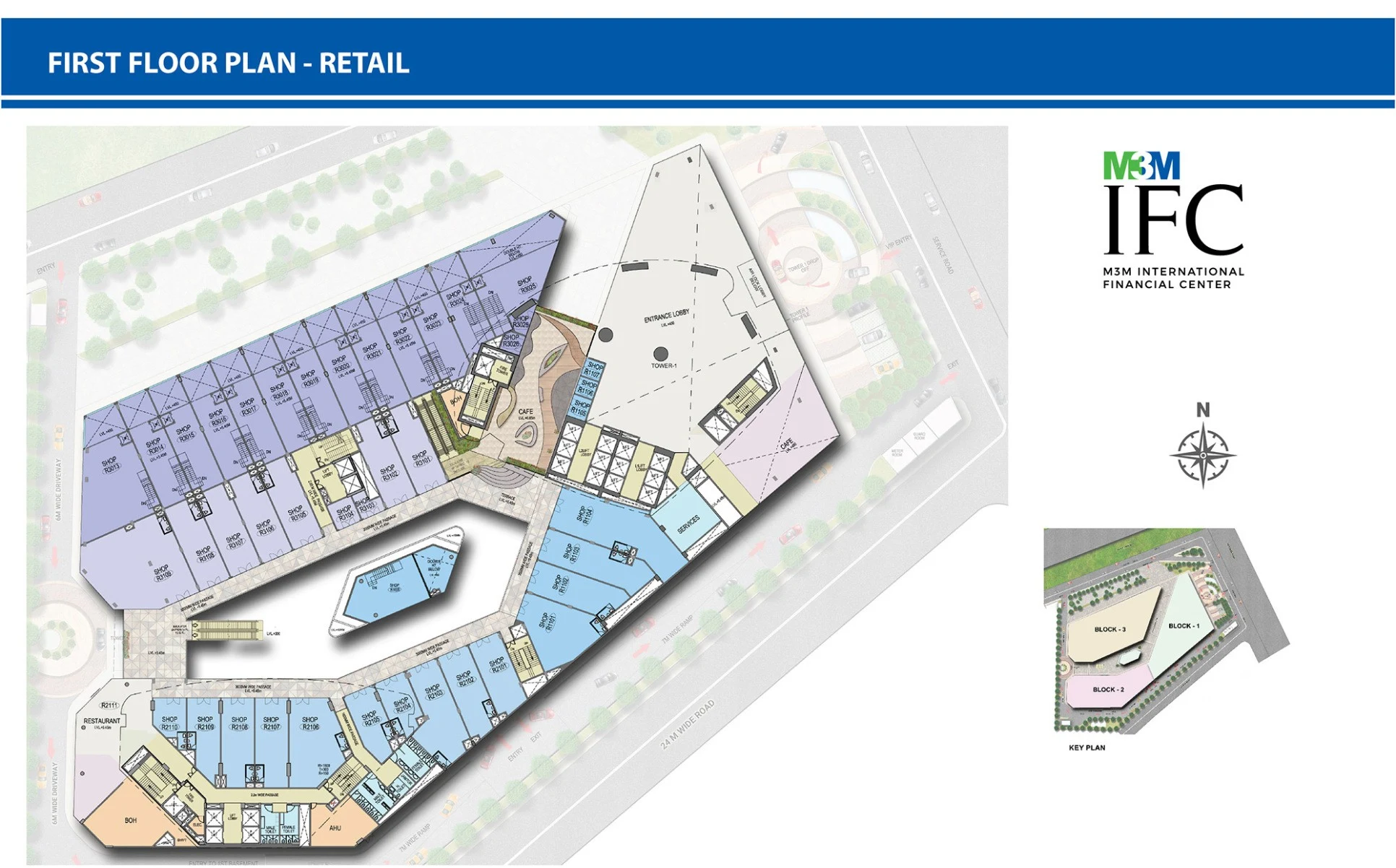 First Floor Plan Of M3M International Financial Center (IFC)2