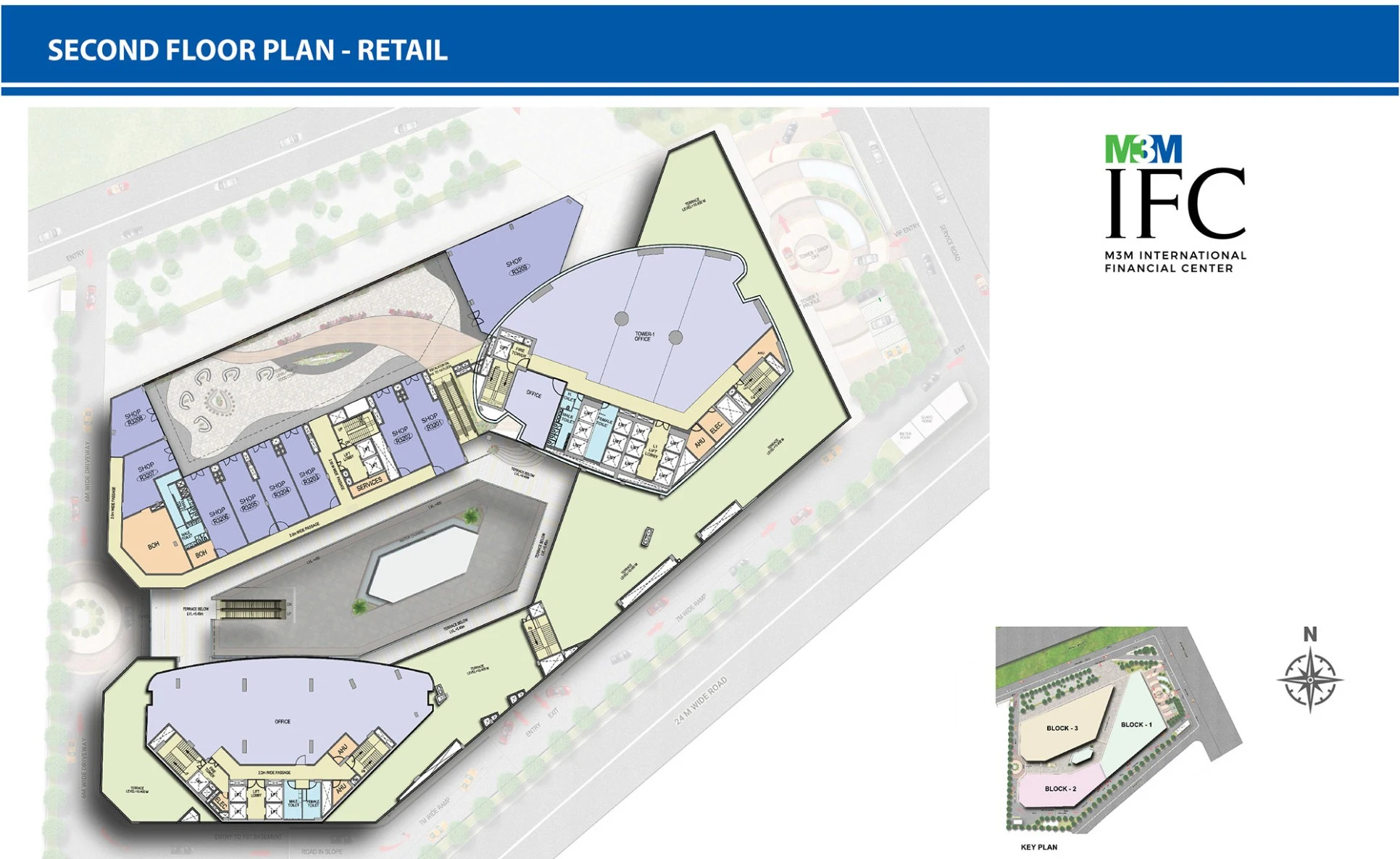 Second Floor Plan Of M3M International Financial Center (IFC)3