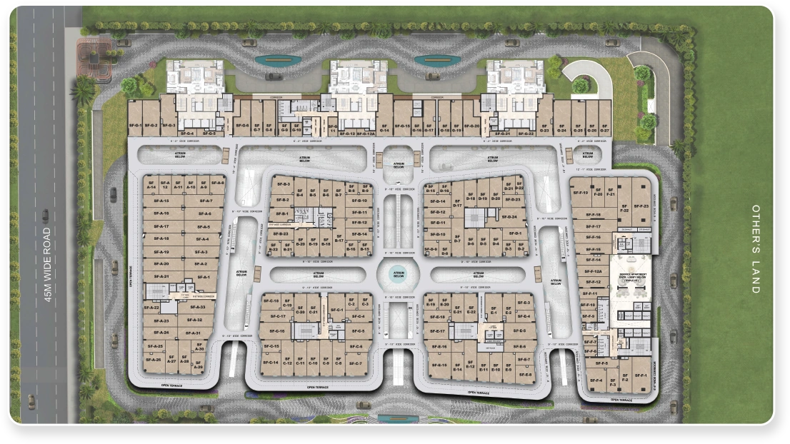 Second Floor Plan Of Smartworld Le Courtyard3