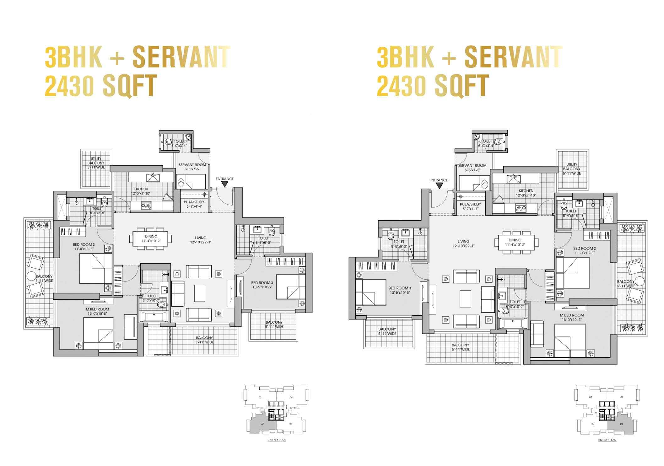 3BHK Floor Plan Of M3M Latitude1