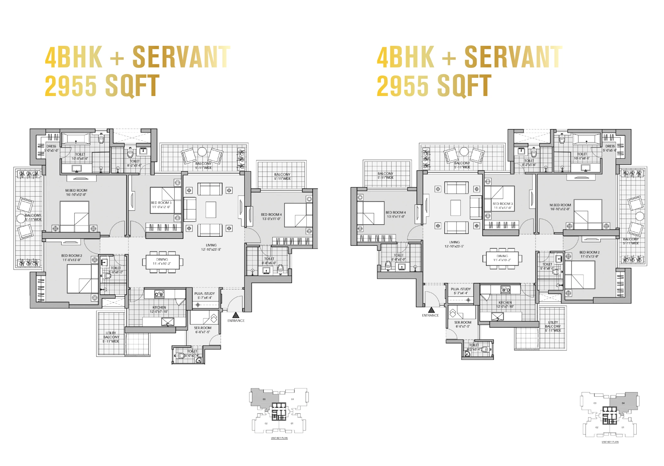 4BHK Floor Plan Of M3M Latitude2