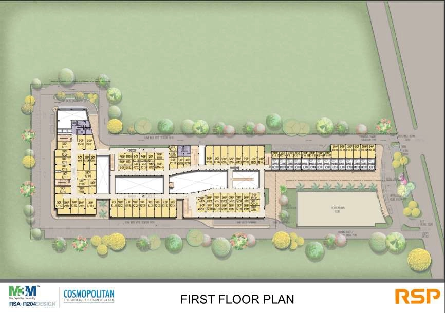 First Floor Plan Of M3M Cosmopolitan1