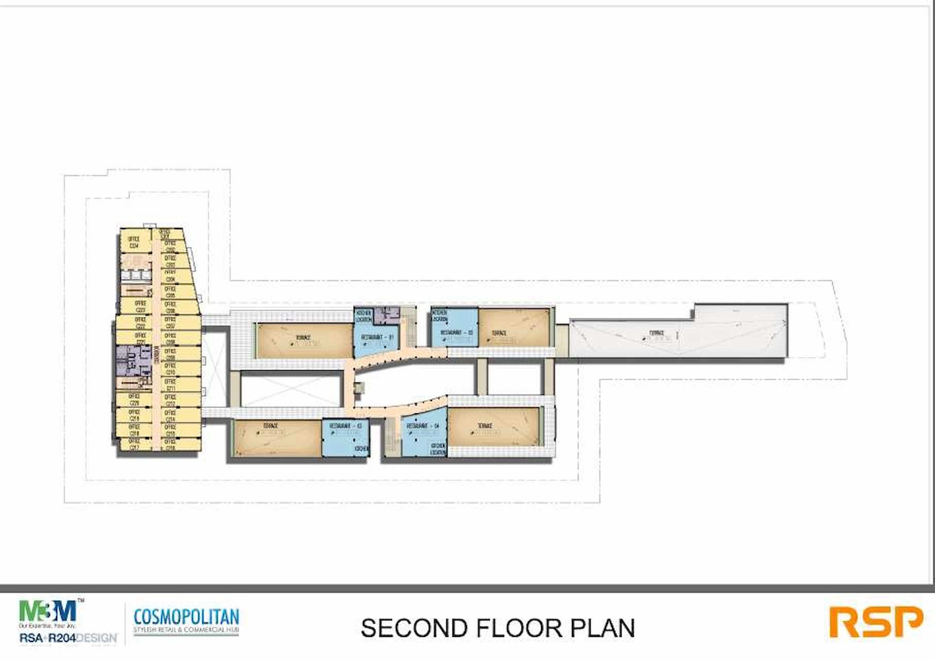 Second Floor Plan Of M3M Cosmopolitan2