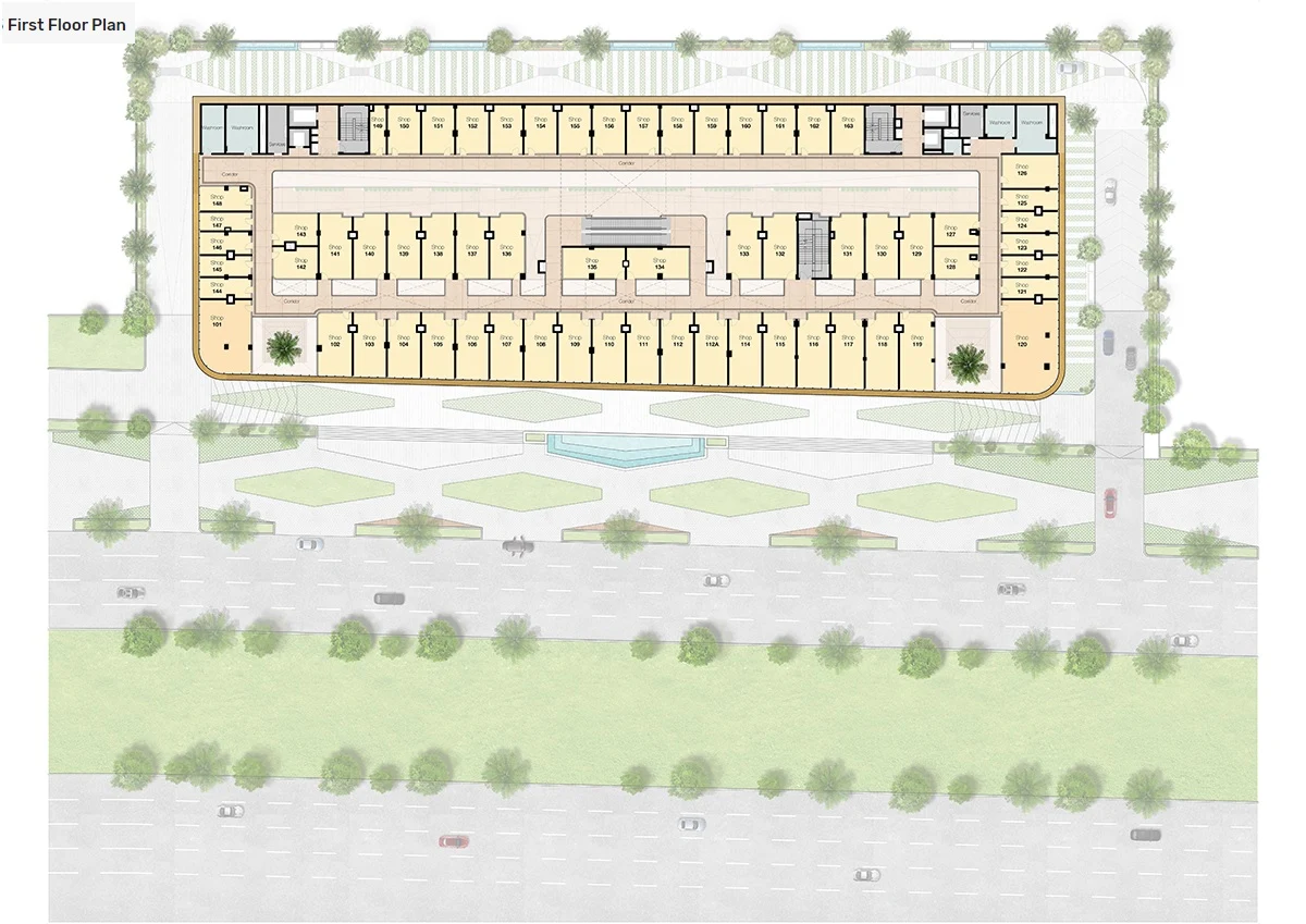 First Floor Plan Of M3M Prive734