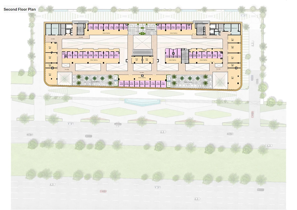 Second Floor Plan Of M3M Prive735