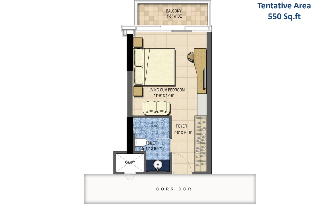 RK Room Floor Plan Of M3M One Key Resiments1