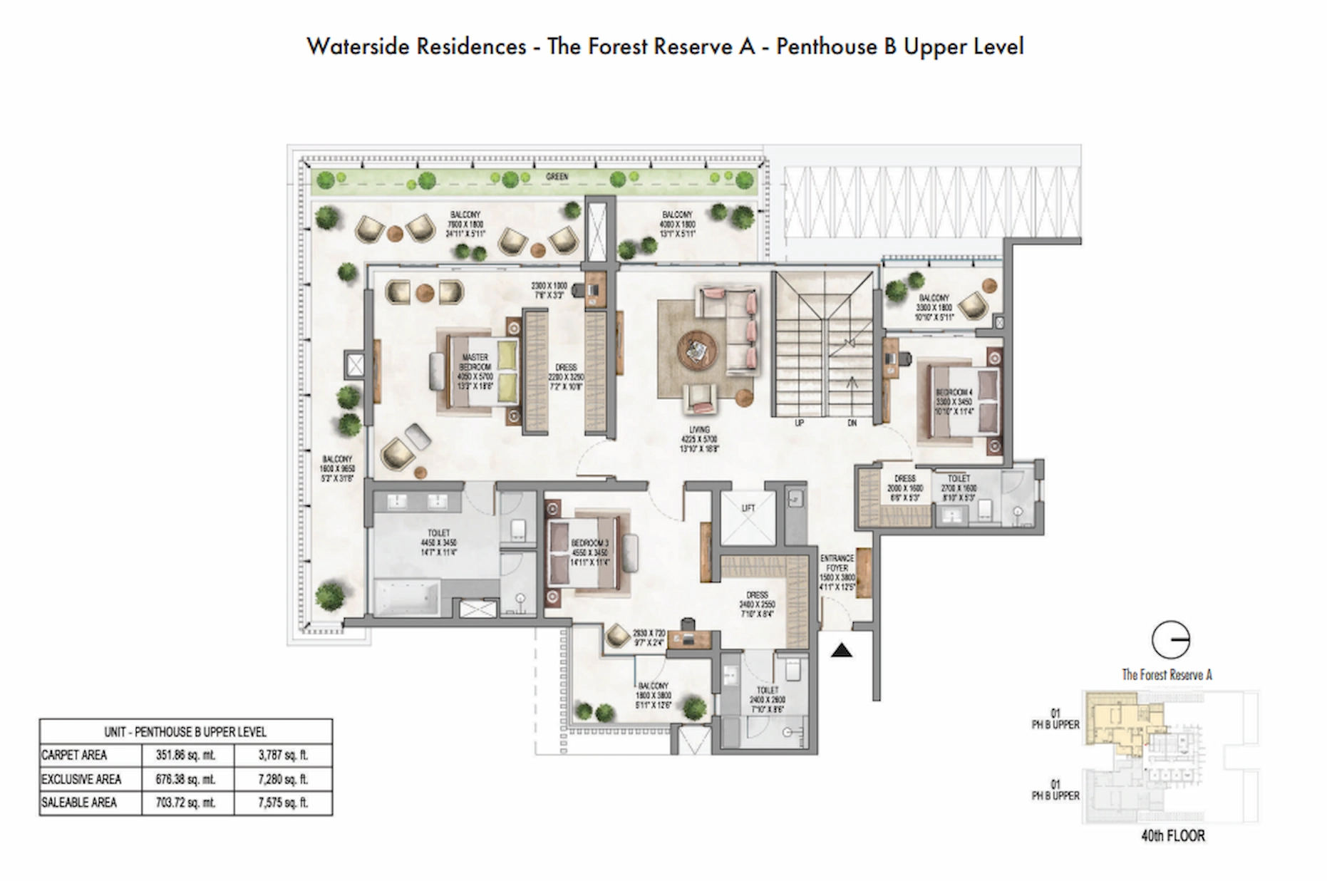 Penthouse Floor Plan Of Krisumi Waterside Residences The Forest Reserve3