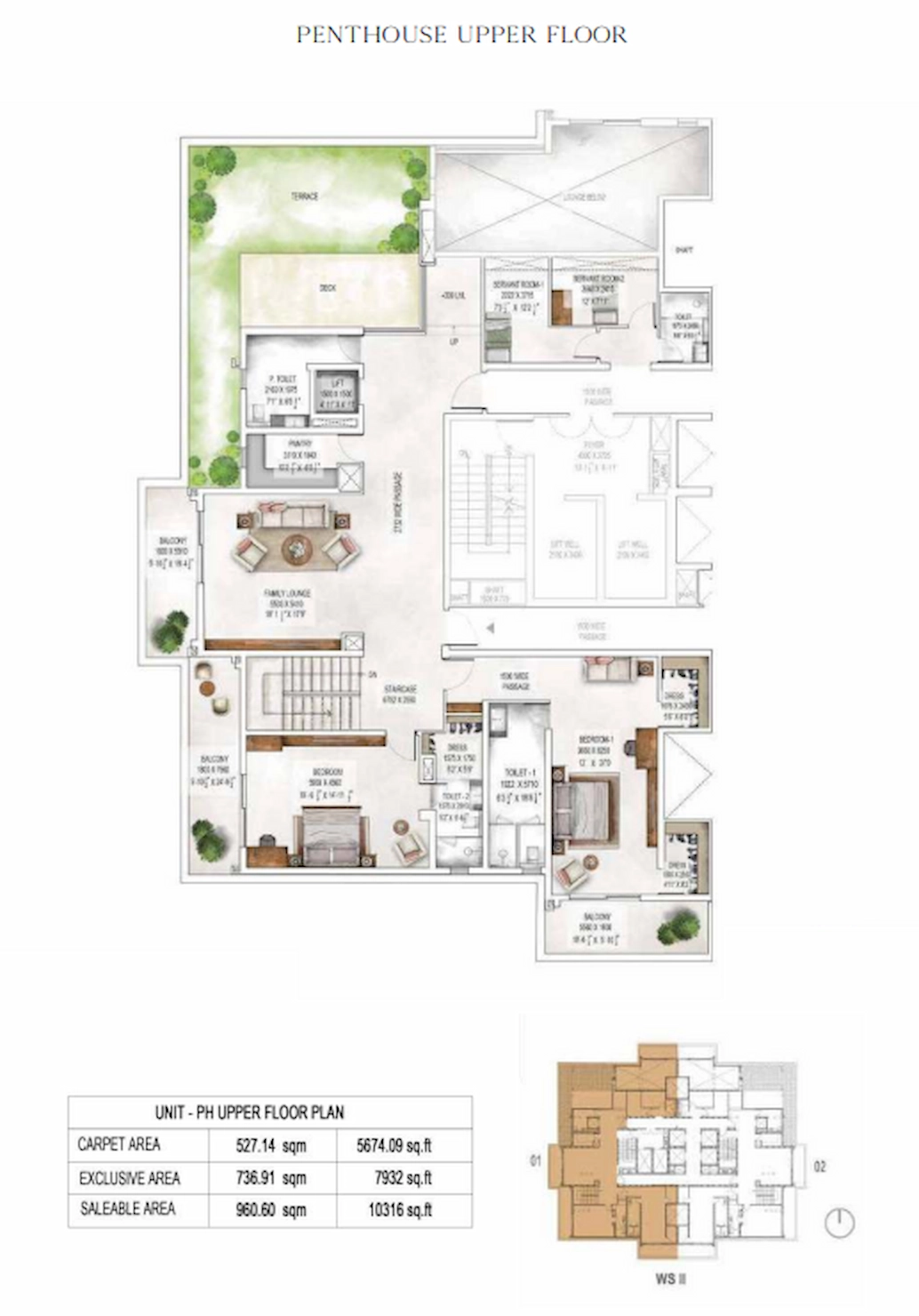 Penthouse Floor Plan of Krisumi Waterfall Suites2