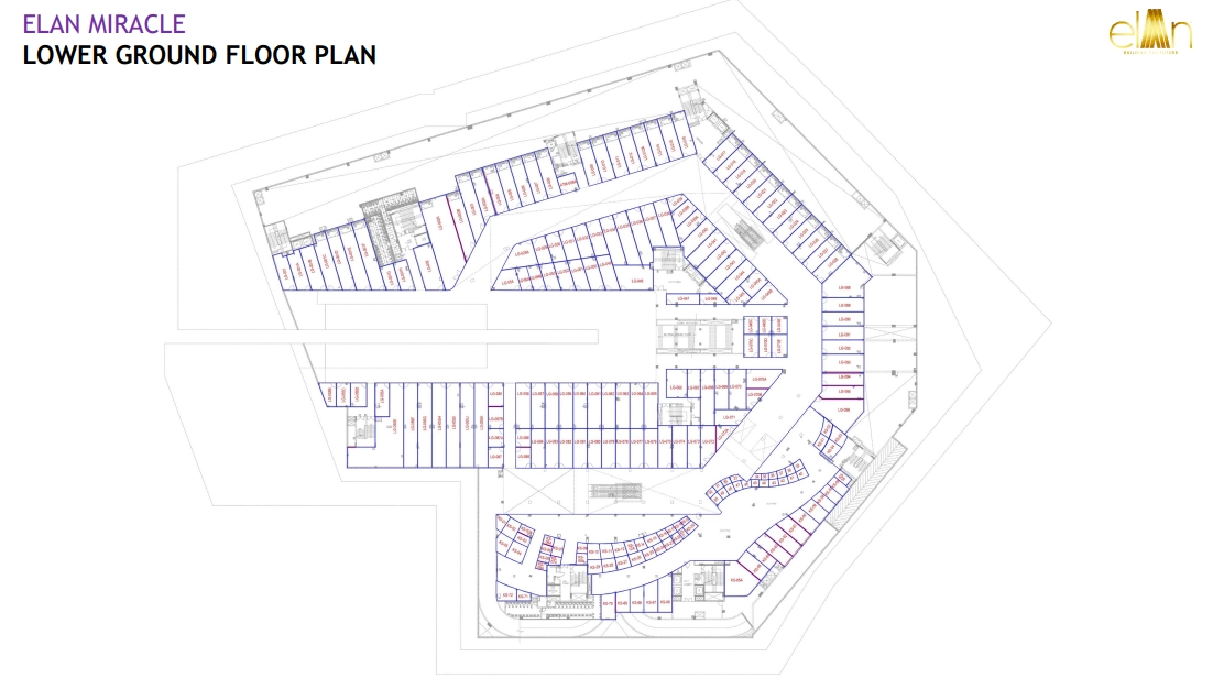Lower Ground Floor Plan Of Elan Miracle1