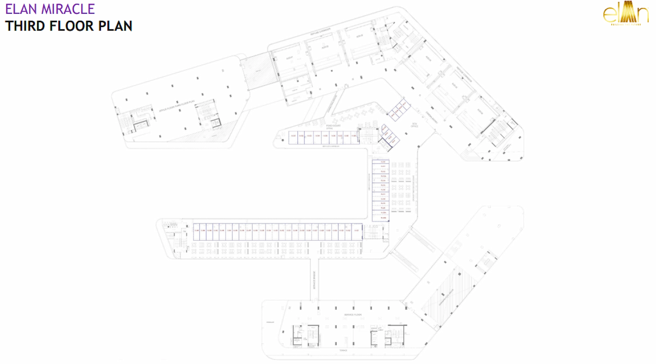 Third Floor Plan Of Elan Miracle5
