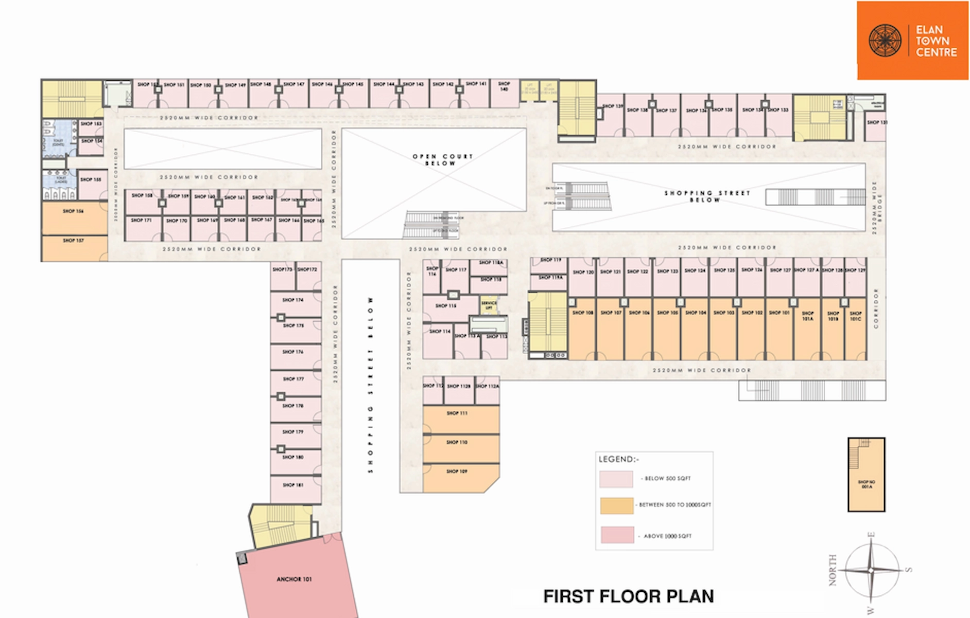 First Floor Plan Of Elan Town Centre1