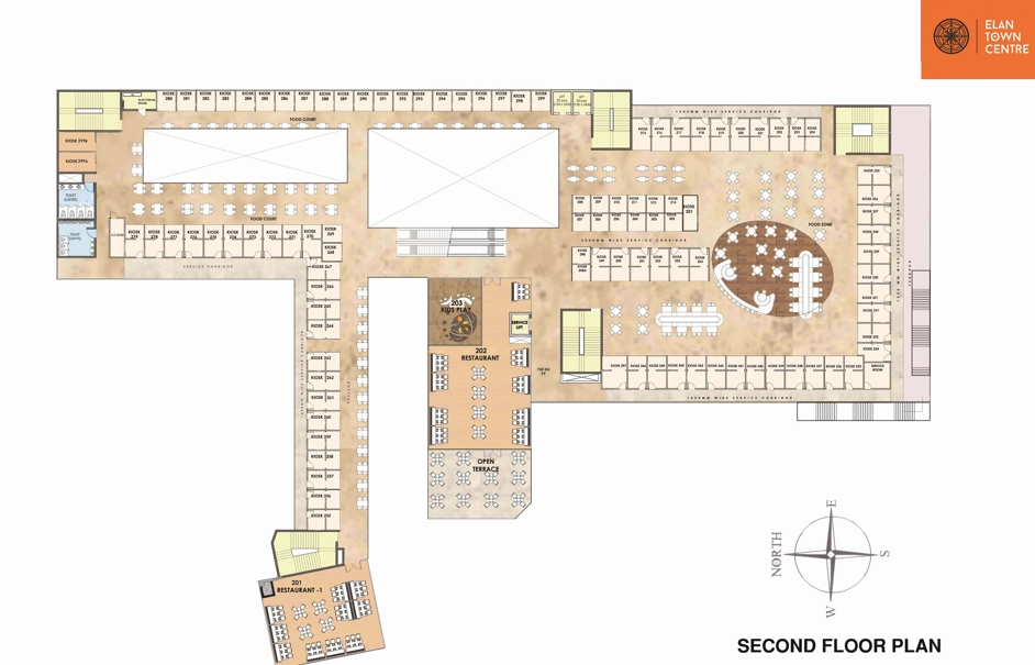 Second Floor Plan Of Elan Town Centre2