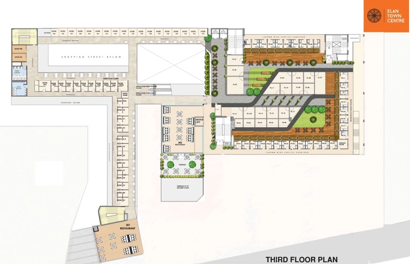 Third Floor Plan Of Elan Town Centre3
