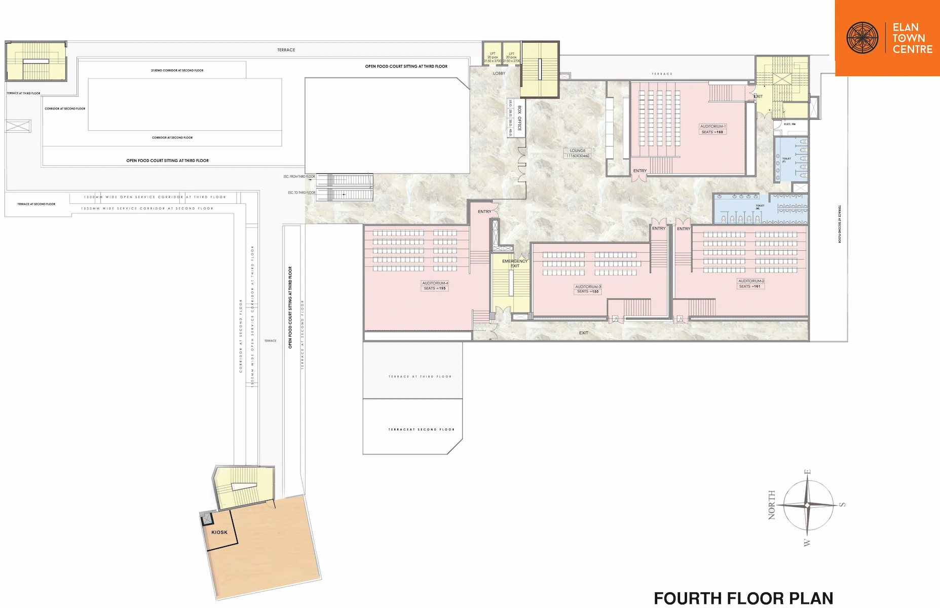 Fourth Floor Plan Of Elan Town Center4