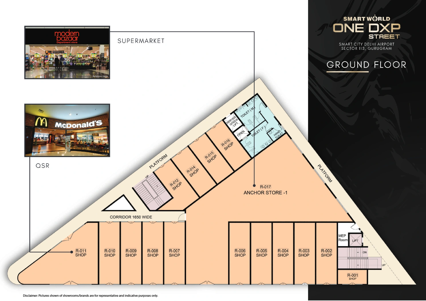 Ground Floor Plan Of Smartworld One DXP Street1