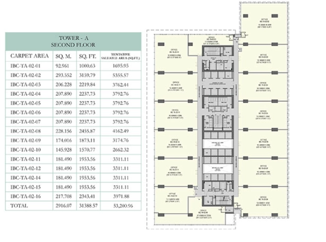 Second Floor Plan Of Emaar India Business Centre3
