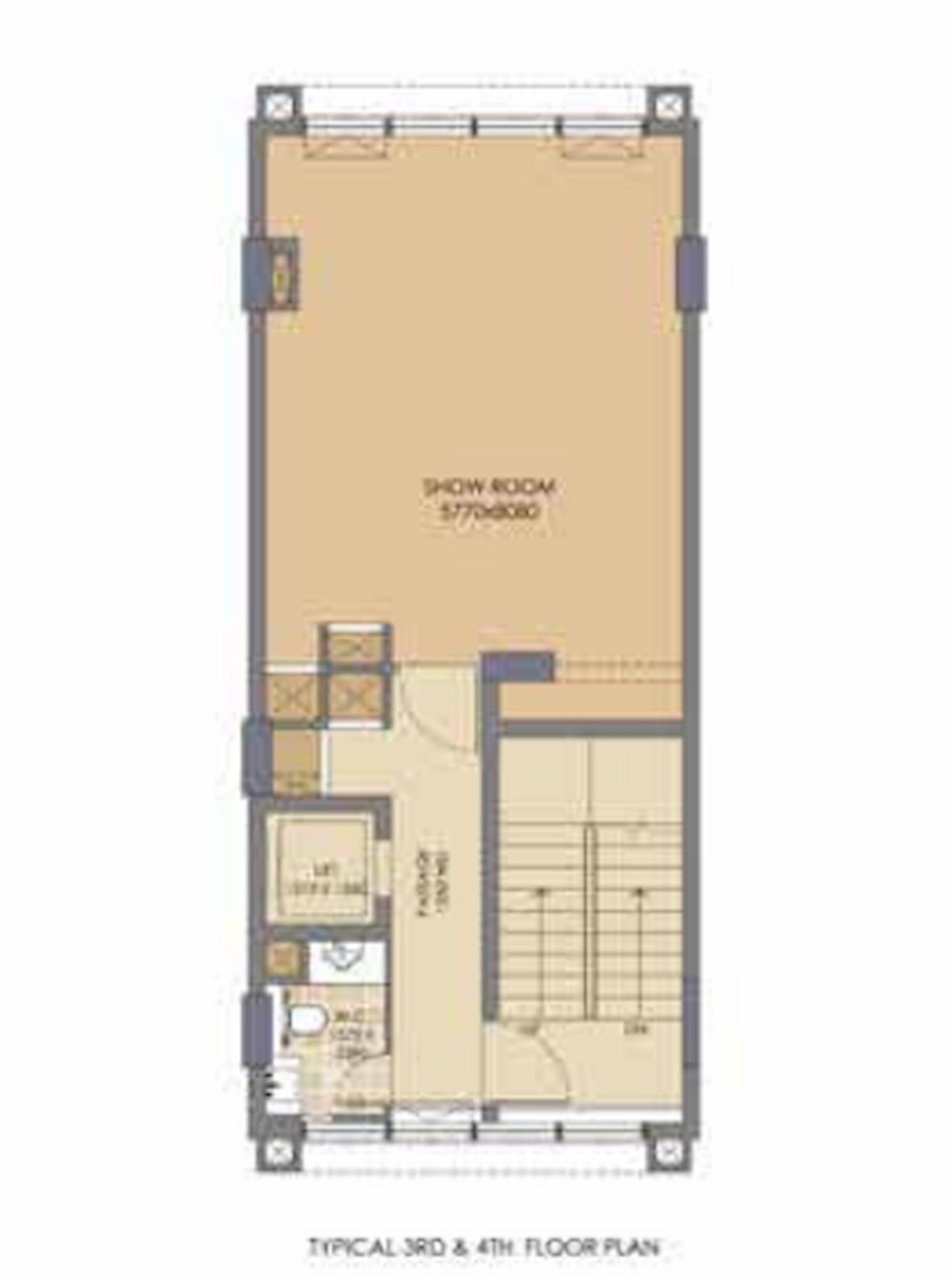 Third Floor Plan Of Emaar Business District 1144