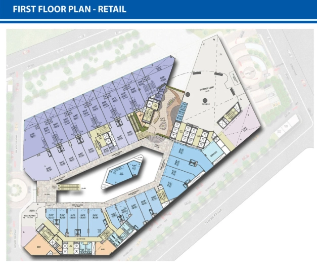 First Floor Plan Of M3M Capital Financial Centre2
