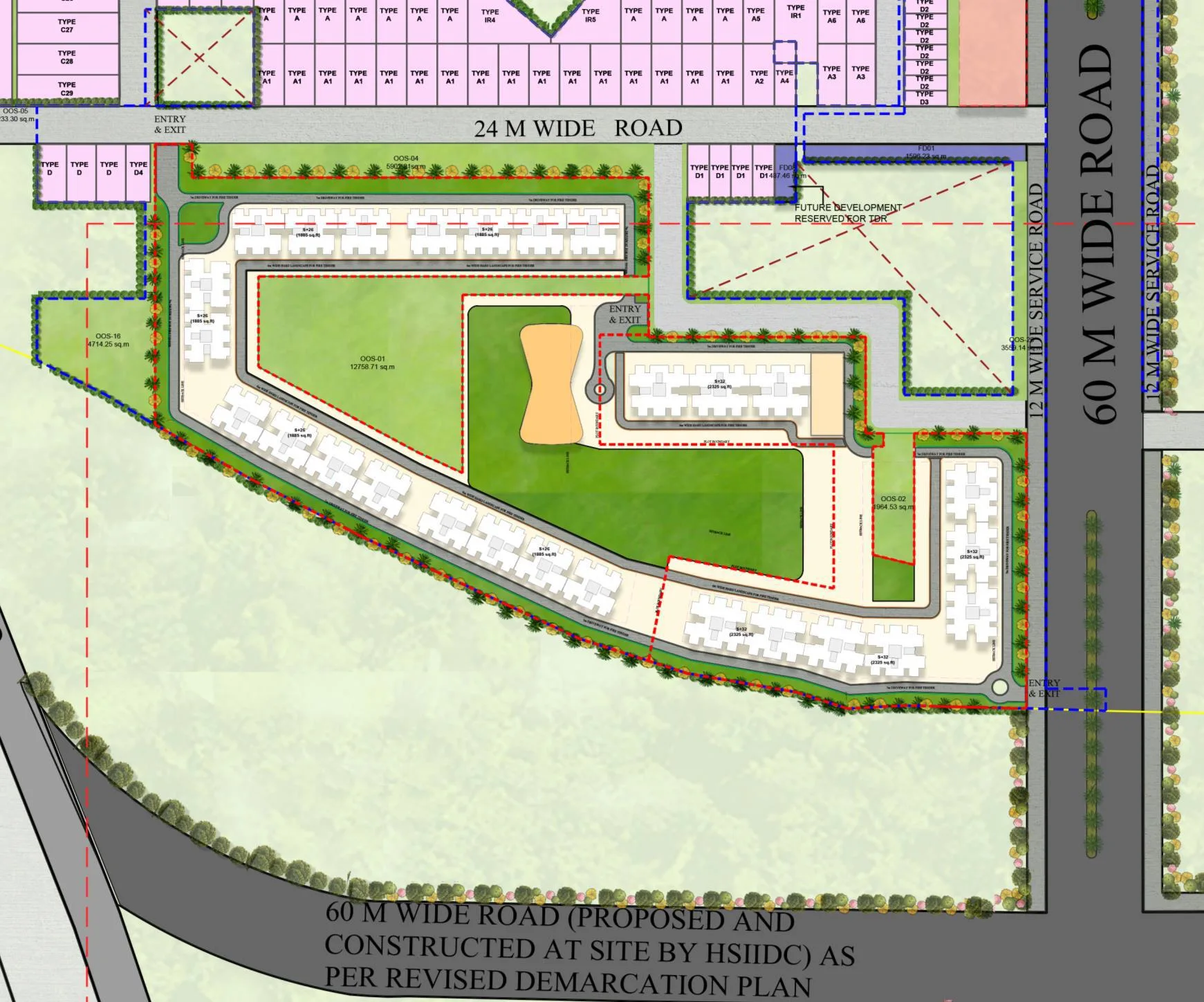 Site Plan of Smartworld Nature's Court Manesar