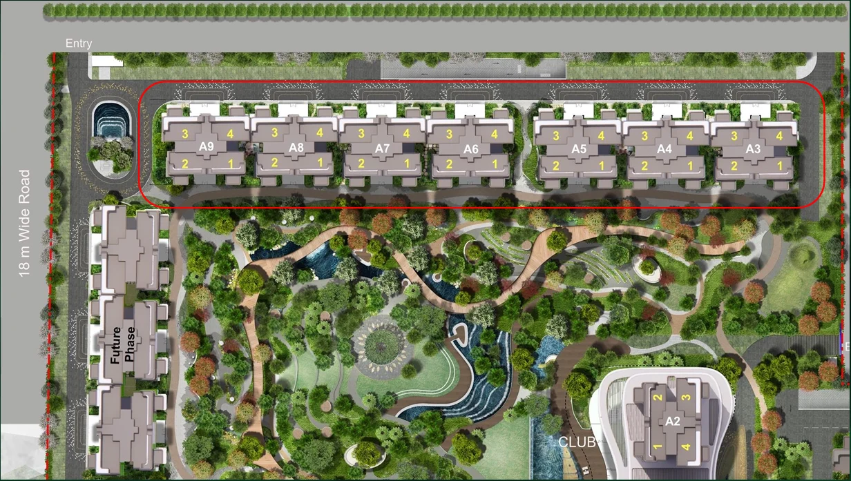 Site Plan Of M3M Forestia West